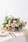 Artificial Flowers Combo Box Set Gradient Color Flower Leaf with Stems for DIY Wedding Bouquets Centerpieces Baby Shower Party Home Decorations Peach